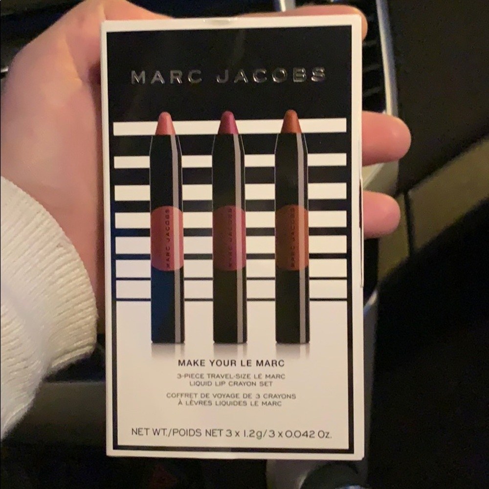 Marc Jacobs travel size 3pc lip crayons
